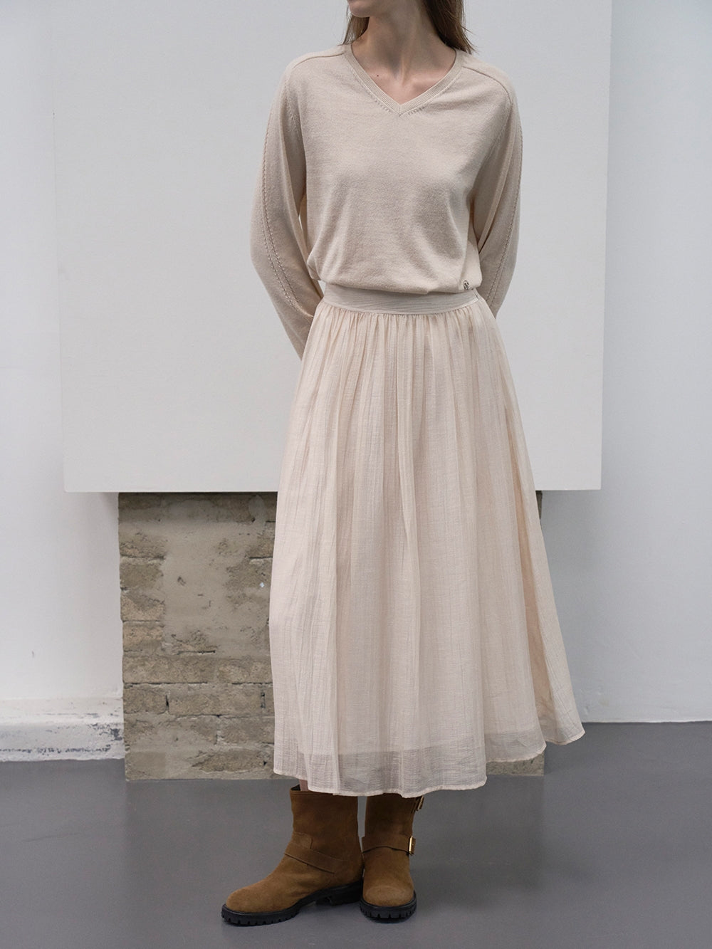 【HER&SHE 2025AW】Moment-Sheer Skirt