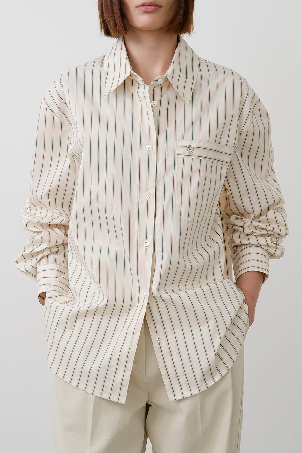 【HER&SHE 2025AW】A St. Stripe Shirt