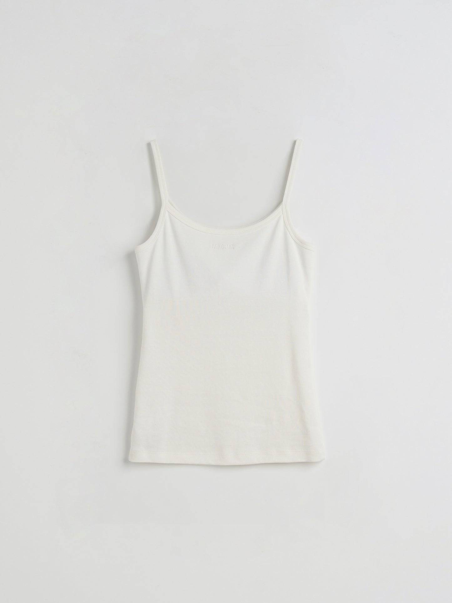 【MAGJAY】Cotton Fitted U-Neck Sleeveless Top