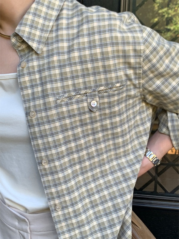 【HER&SHE 2025AW】A Carin Checkered Shirt