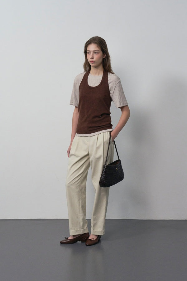 【HER&SHE 2025AW】Double Lip Texture Tee