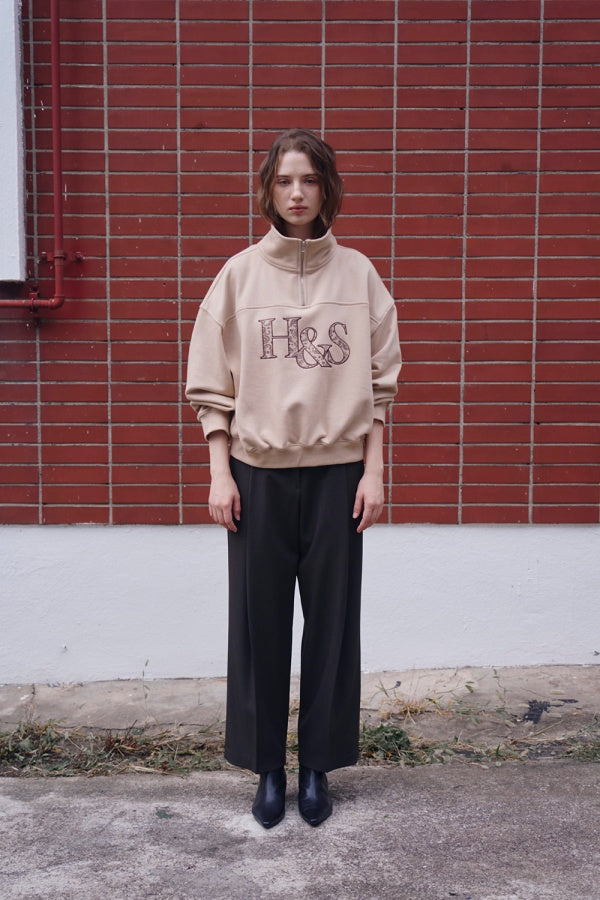 【HER&SHE 2025AW】Paisley Semi Zip-Up Sweatshirt