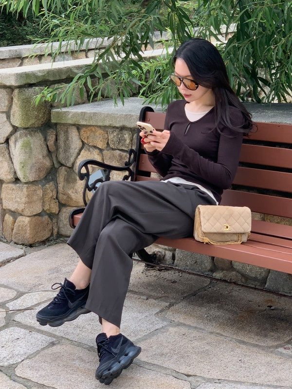 【HER&SHE 2025AW】Scoop Layered T-Shirt