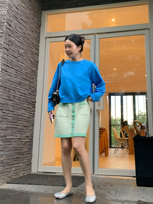 【HER&SHE 2025AW】Raglan A Symbol Sweatshirt