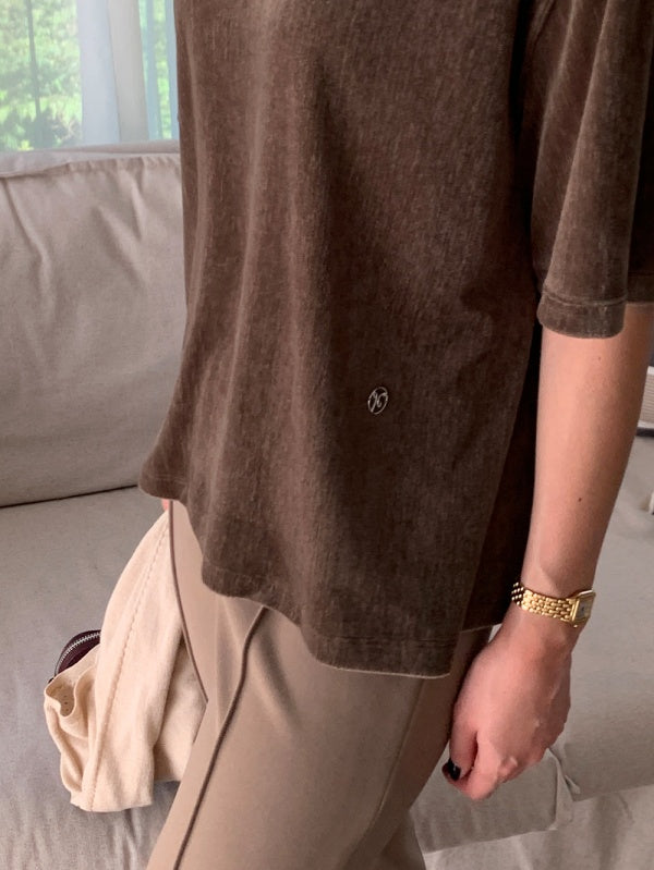 【HER&SHE 2025AW】Velvet Cozy T-shirt