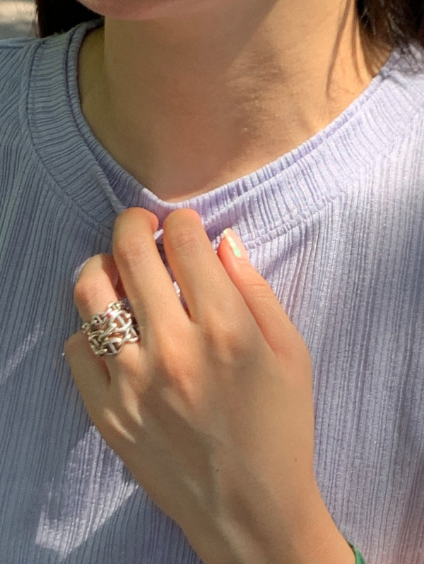 【HER&SHE 2025AW】Double Lip Texture Tee