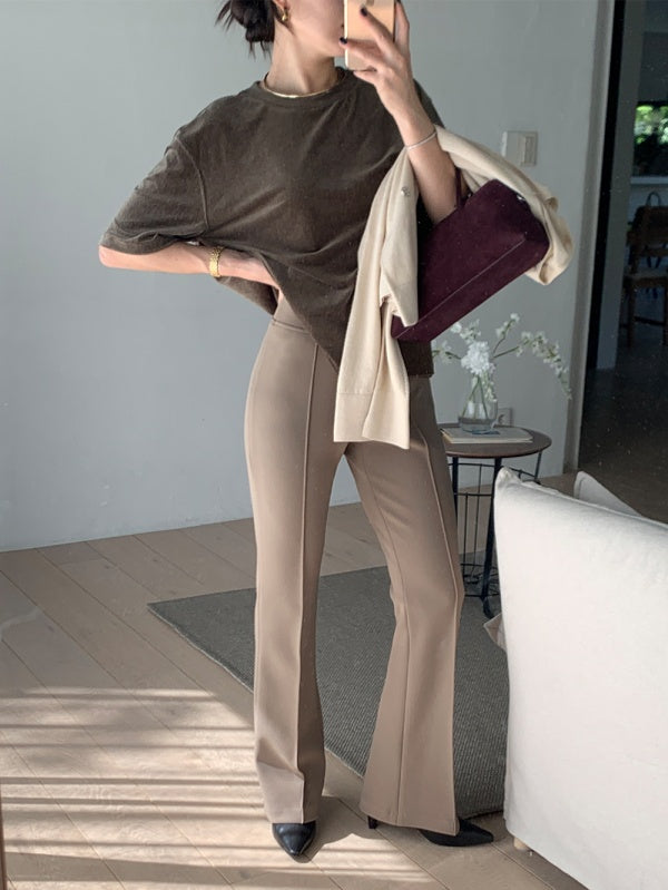 【HER&SHE 2025AW】Velvet Cozy T-shirt