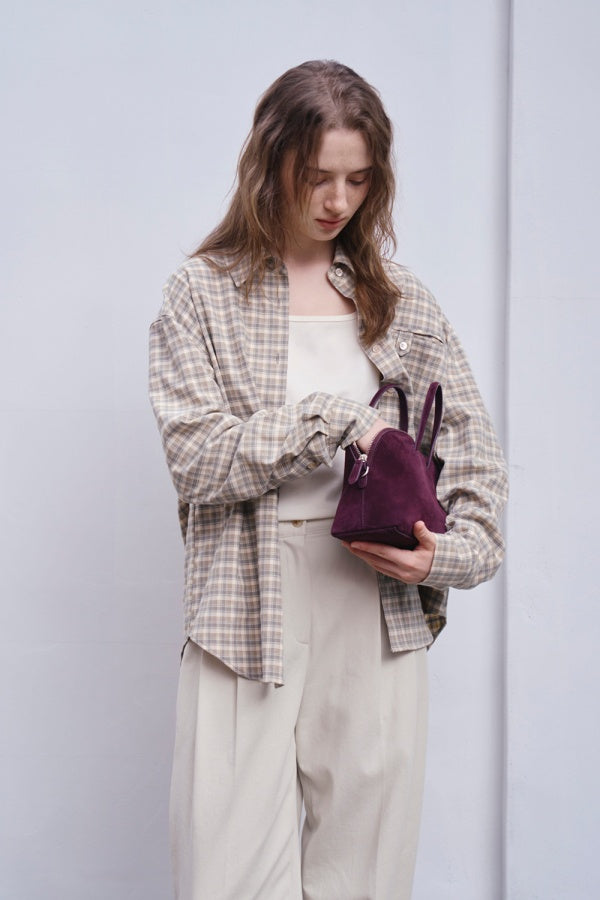 【HER&SHE 2025AW】A Carin Checkered Shirt
