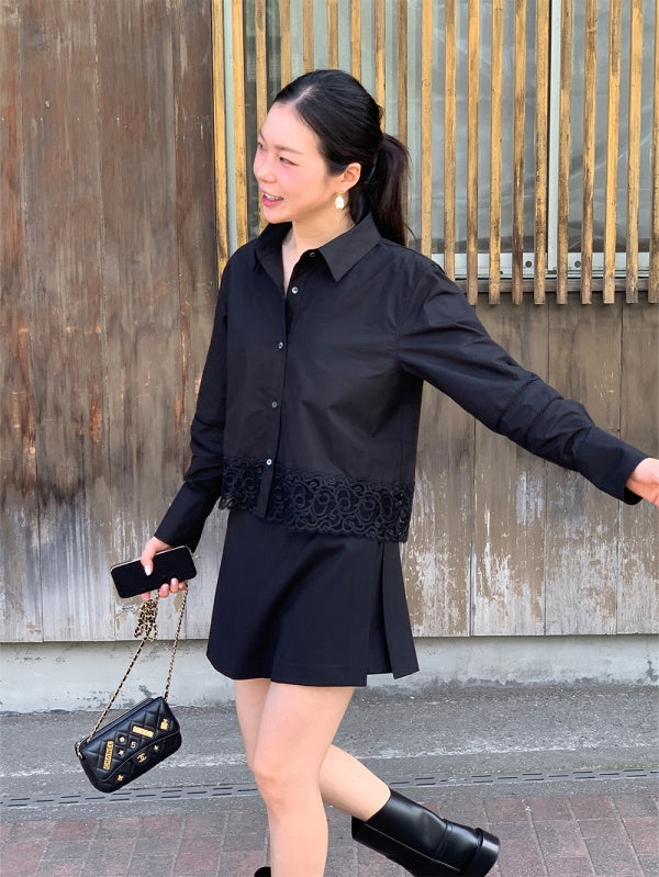 【HER&SHE 2025AW】A Lace Bell Shirt