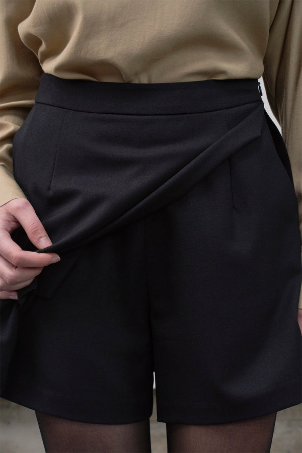 【HER&SHE 2025AW】Side Slit Skirt Pants (Wool blend ver)