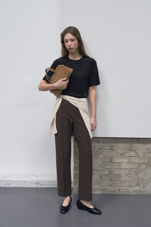 【HER&SHE 2025AW】Double Lip Texture Tee