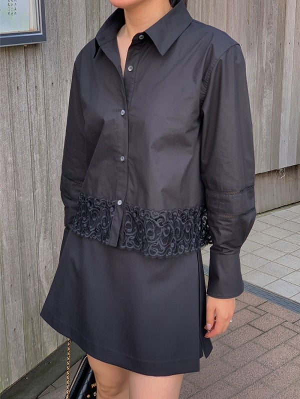【HER&SHE 2025AW】A Lace Bell Shirt