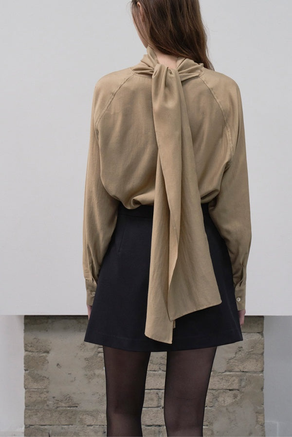 【HER&SHE 2025AW】Side Slit Skirt Pants (Wool blend ver)