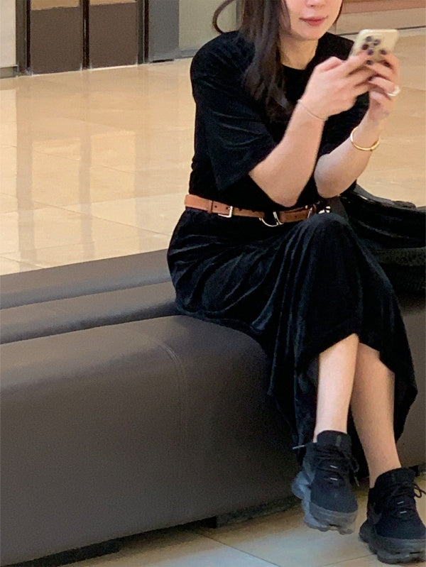 【HER&SHE 2025AW】Velvet Cozy T-shirt