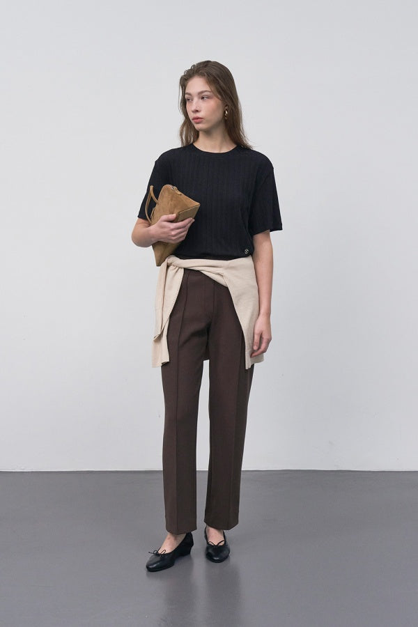 【HER&SHE 2025AW】Double Lip Texture Tee