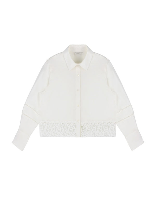 【HER&SHE 2025AW】A Lace Bell Shirt