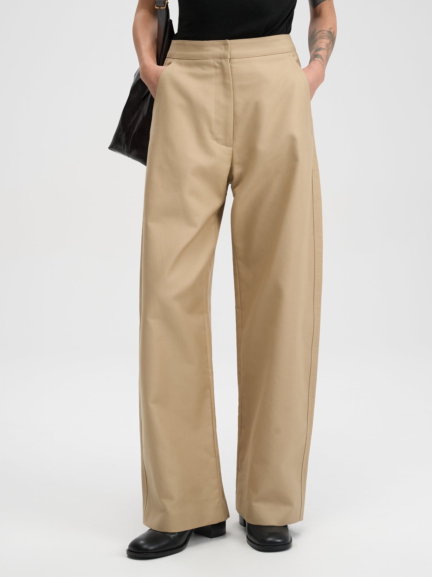 【MAGJAY 2025AW】Cotton Curved Fit Pants