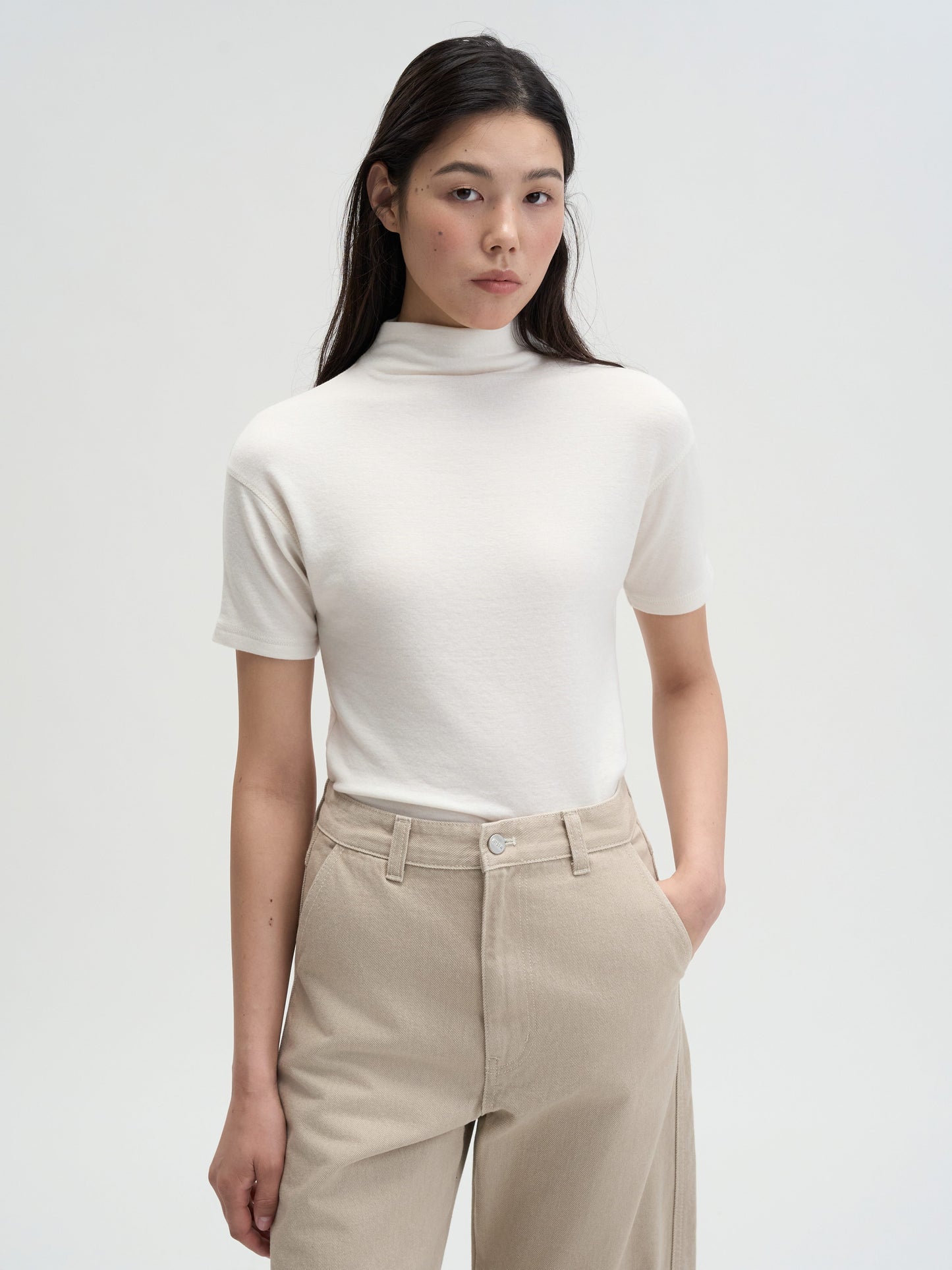 【MAGJAY 2025AW】Soft Touch High Neck Tee