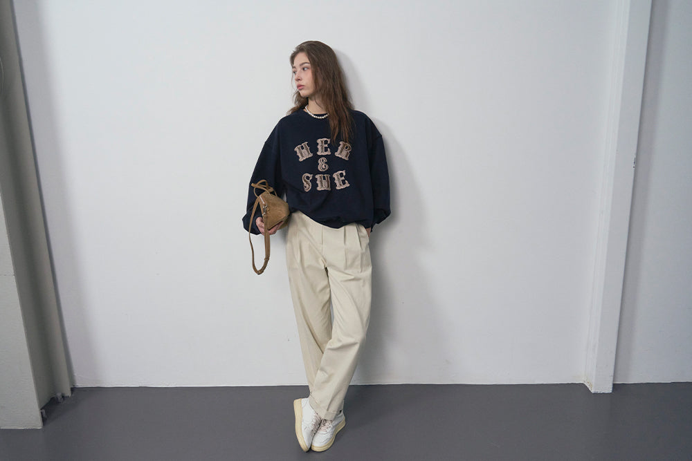 【HER&SHE 2025AW】Creamy Cotton Pants