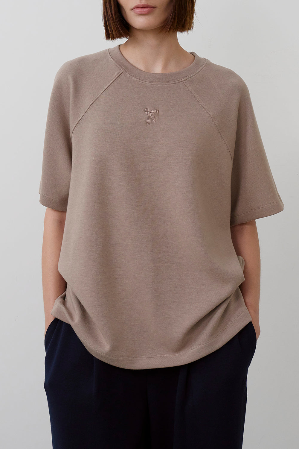 【HER&SHE 2025AW】Double-faced symbol Raglan T-shirt (25 F/W)