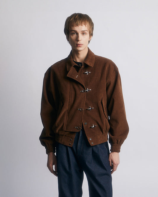 FIREMAN CLASP HERITAGE HARRINGTON JACKET -BROWN