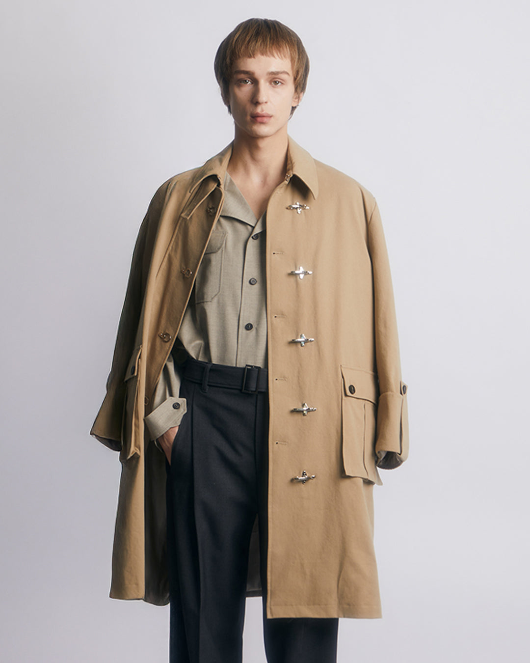 FIREMAN CLASP HERITAGE COAT -BEIGE