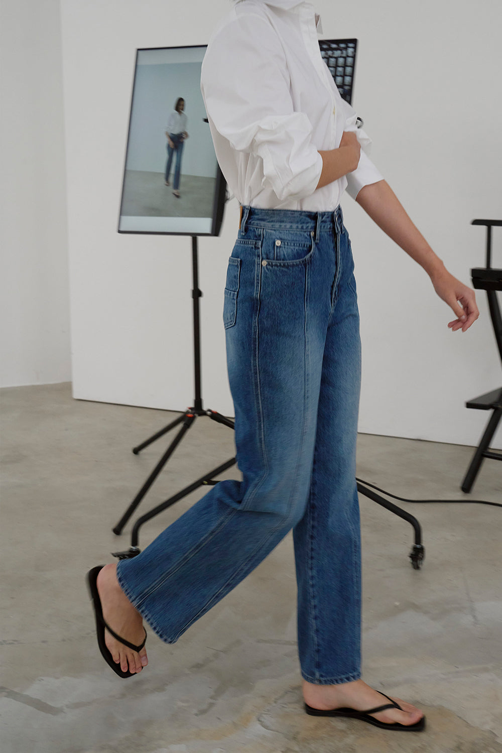 【HER&SHE 2025AW】Pink Label Denim #64 Classic Brush Denim Pants