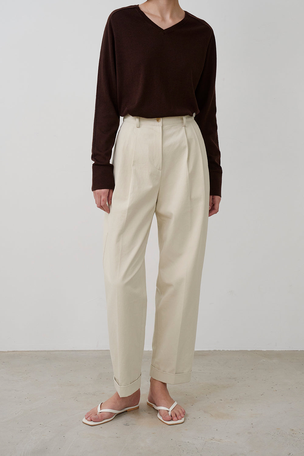 【HER&SHE 2025AW】Creamy Cotton Pants