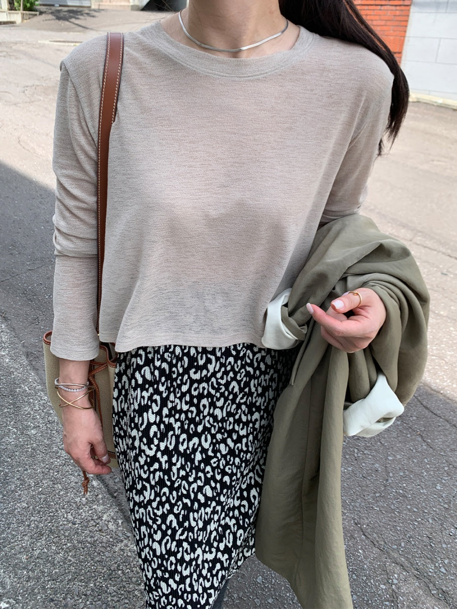 【HER&SHE 2025AW】Tulip Long Sleeve T-shirt