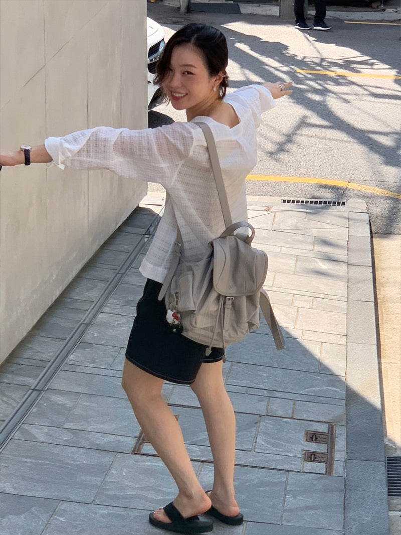 【HER&SHE 2025AW】[Numbering bag 23] Nua Flap Backpack