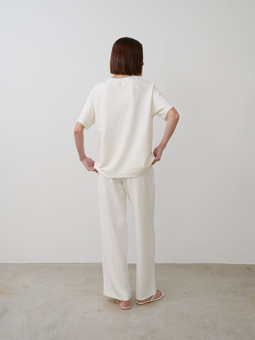 【HER&SHE 2025AW】Double Face Symbol Clean Tuck Pants (25F/W)