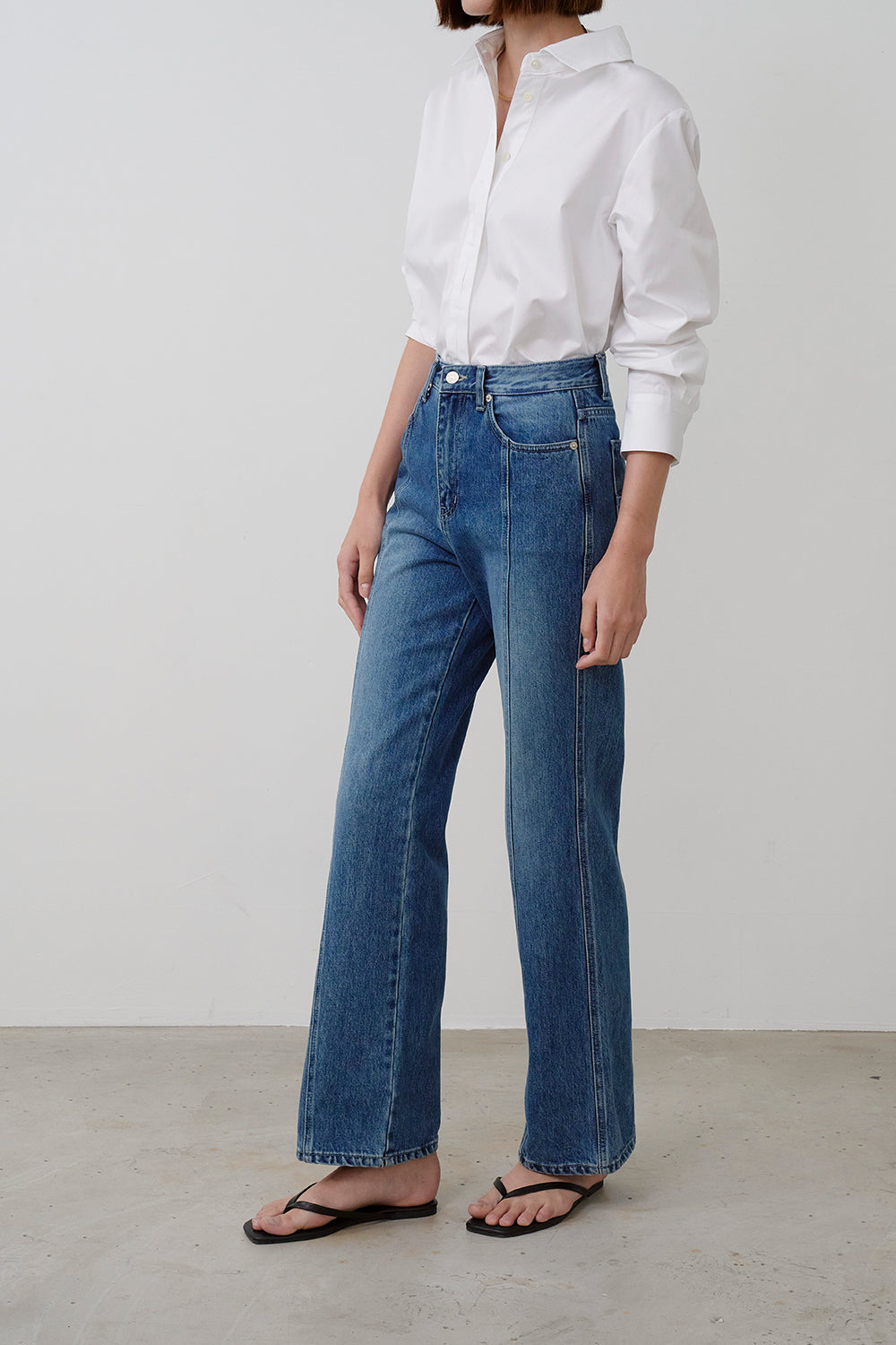 【HER&SHE 2025AW】Pink Label Denim #64 Classic Brush Denim Pants