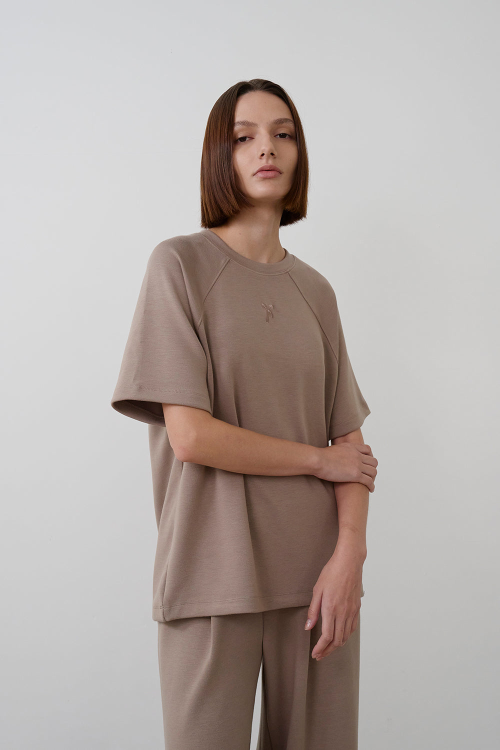 【HER&SHE 2025AW】Double-faced symbol Raglan T-shirt (25 F/W)