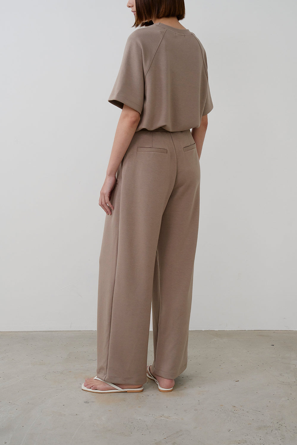 【HER&SHE 2025AW】Double Face Symbol Clean Tuck Pants (25F/W)