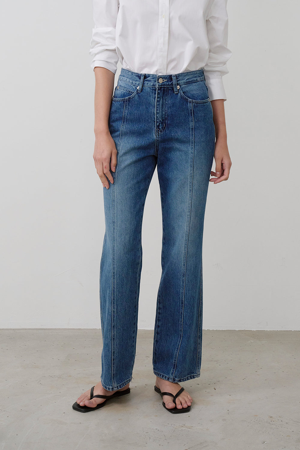 【HER&SHE 2025AW】Pink Label Denim #64 Classic Brush Denim Pants