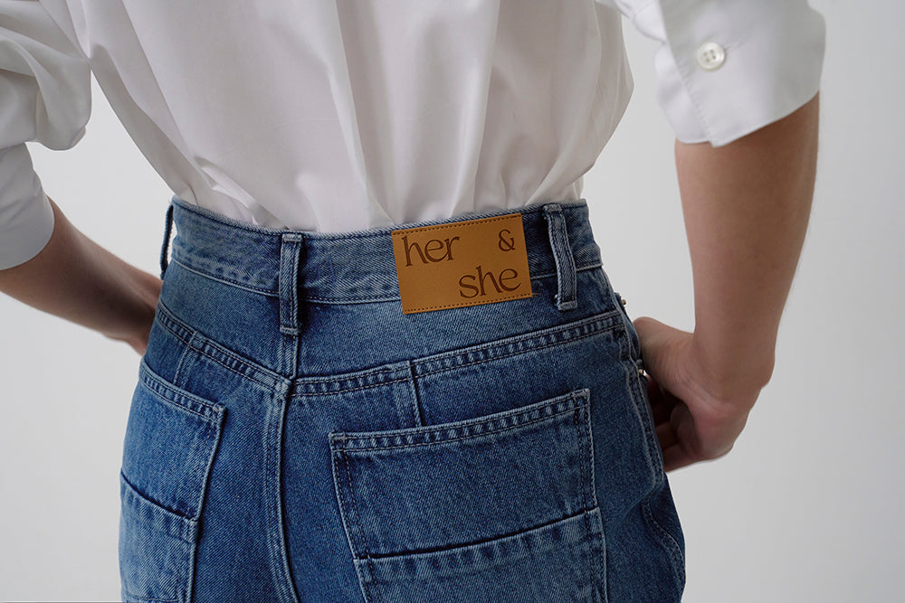 【HER&SHE 2025AW】Pink Label Denim #64 Classic Brush Denim Pants