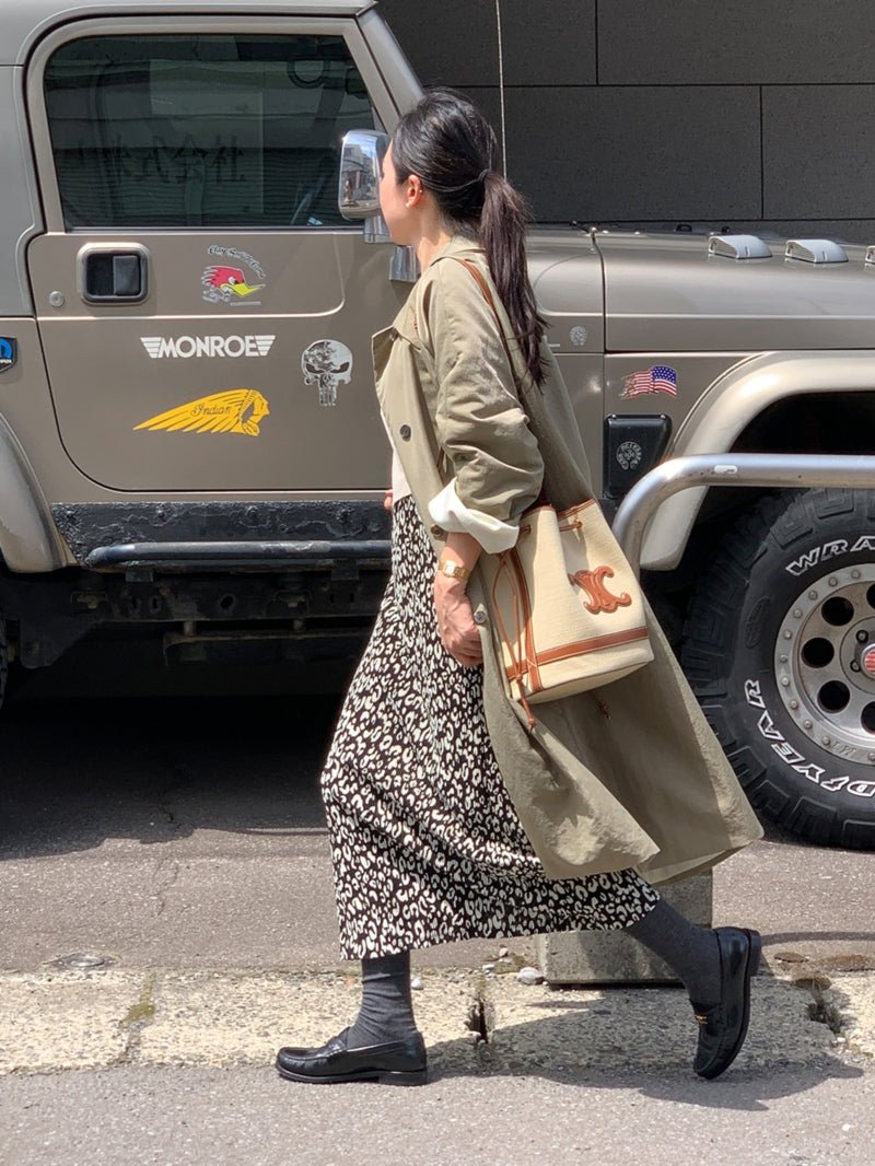 【HER&SHE 2025AW】Leopard Flow Skirt