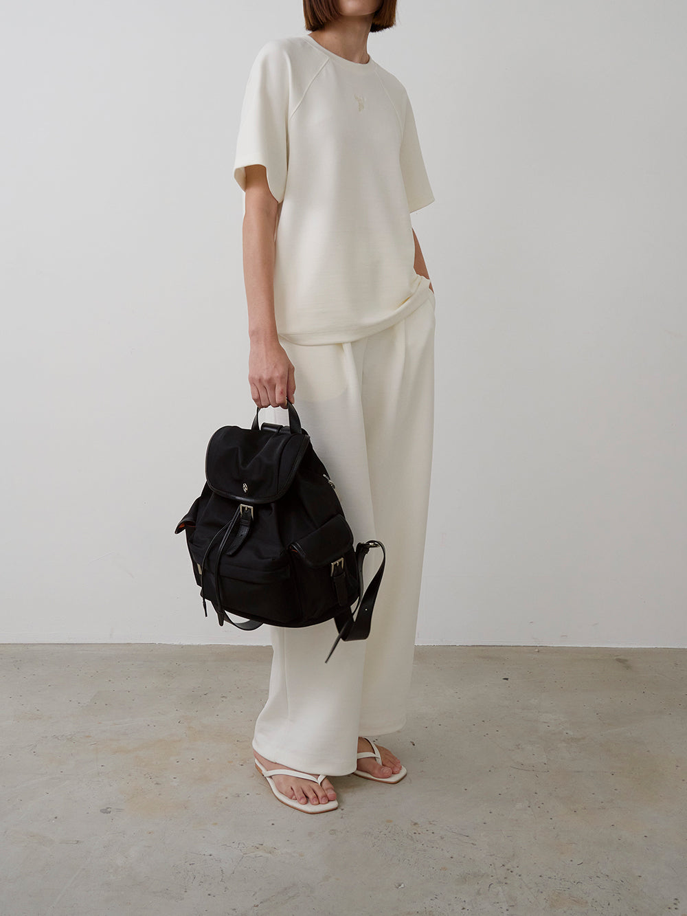 【HER&SHE 2025AW】Double-faced symbol Raglan T-shirt (25 F/W)