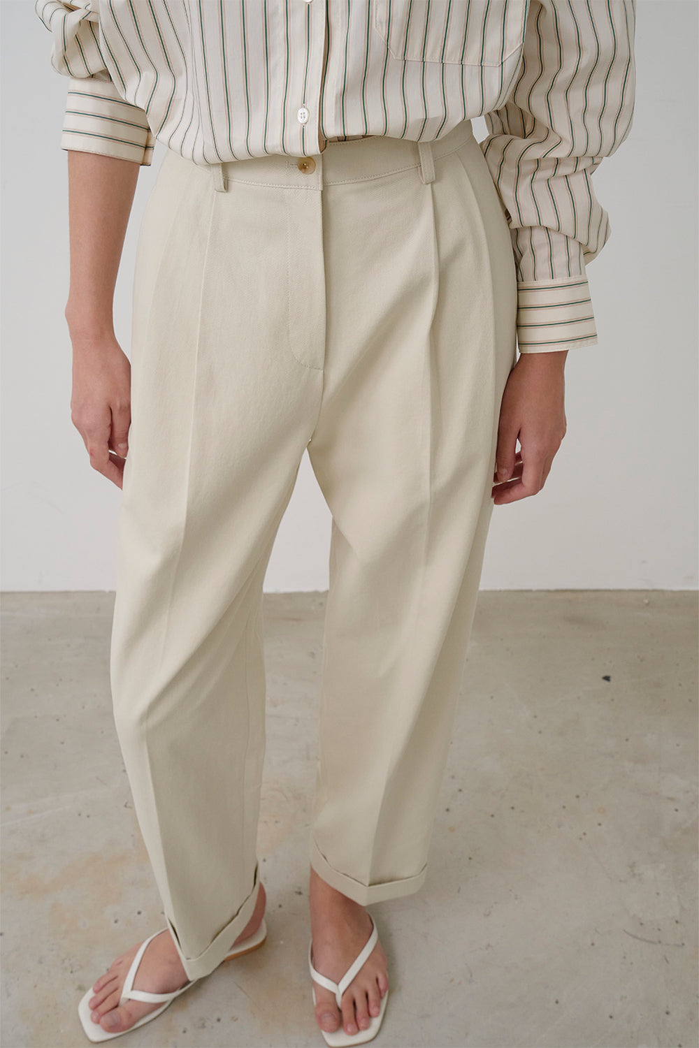 【HER&SHE 2025AW】Creamy Cotton Pants