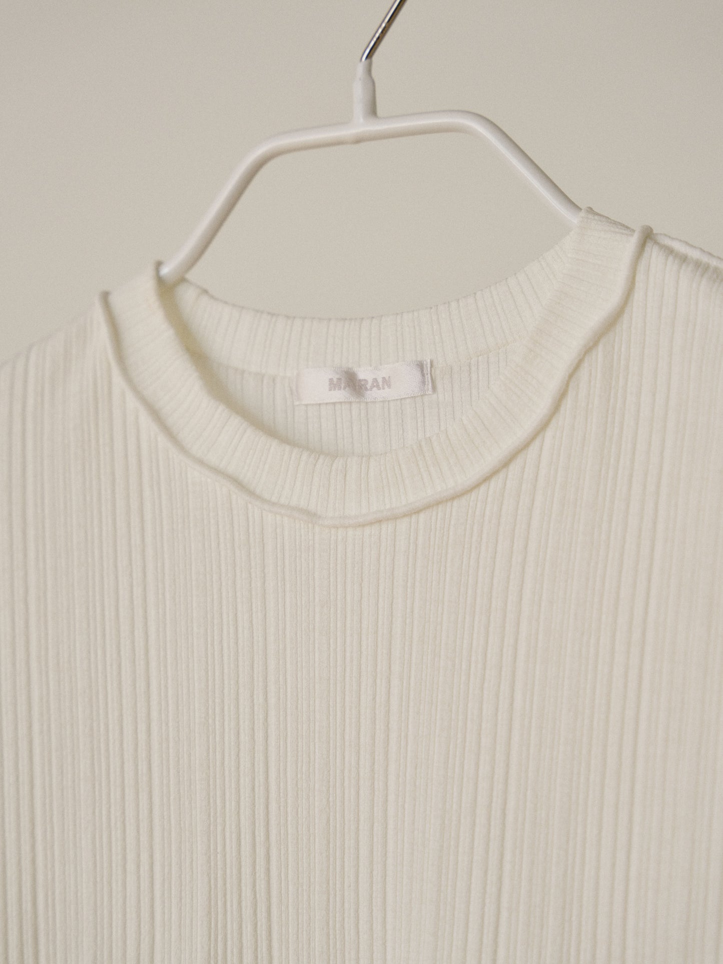 Wave Ribbed Short Sleeve