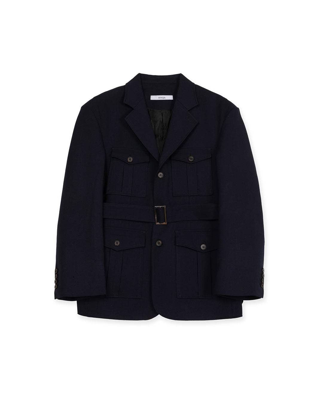 HERITAGE SAFARI TAILORED JACKET -NAVY