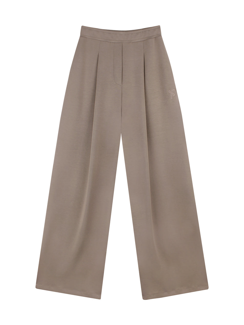 【HER&SHE 2025AW】Double Face Symbol Clean Tuck Pants (25F/W)