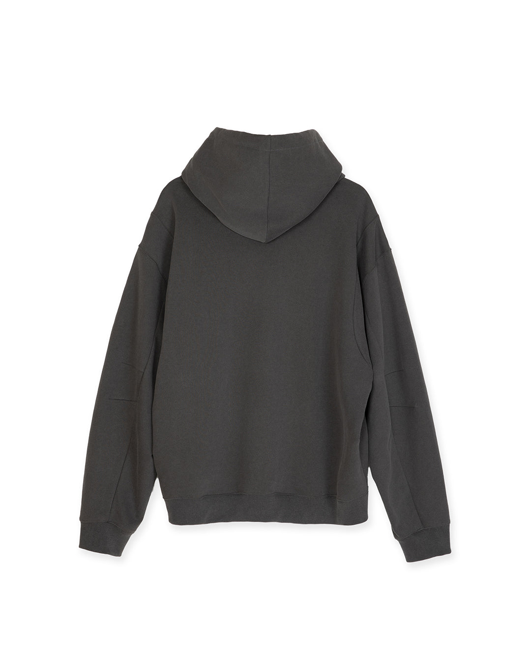 FIREMAN CLASP UNBALANCED HOODIE -GREY