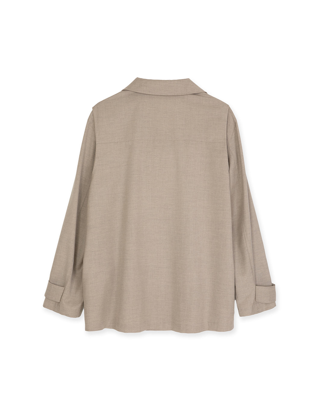 WOOL-BLEND HERITAGE UTILITY SHIRTS LIGHT -BEIGE