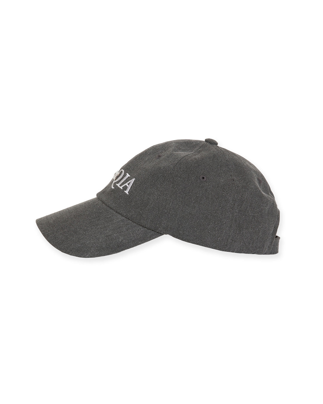 METAL PLATE BASEBALL CAP -GREY