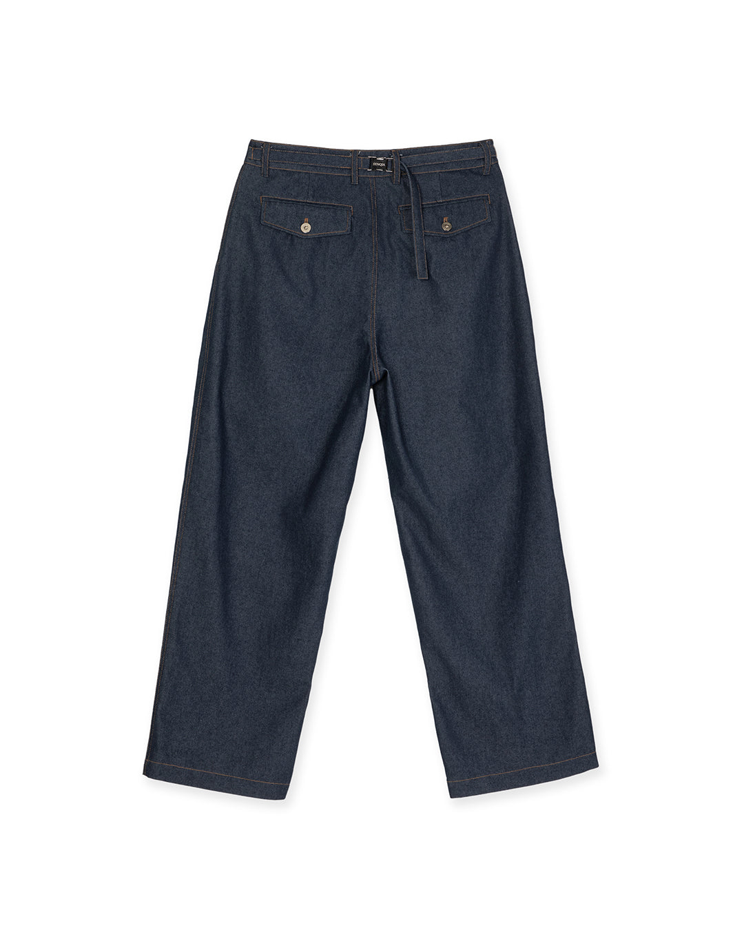 FIREMAN CLASP TWO-TUCK PANTS -BLUE