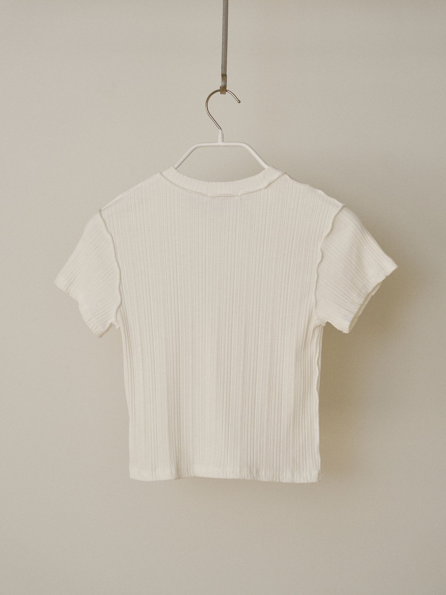 Wave Ribbed Short Sleeve