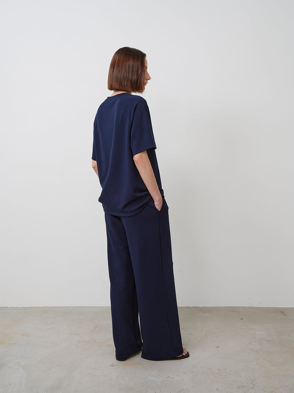 【HER&SHE 2025AW】Double Face Symbol Clean Tuck Pants (25F/W)