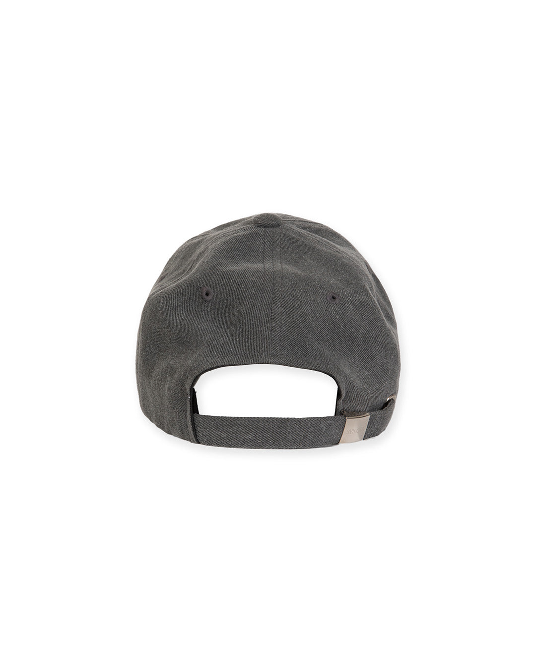 METAL PLATE BASEBALL CAP -GREY