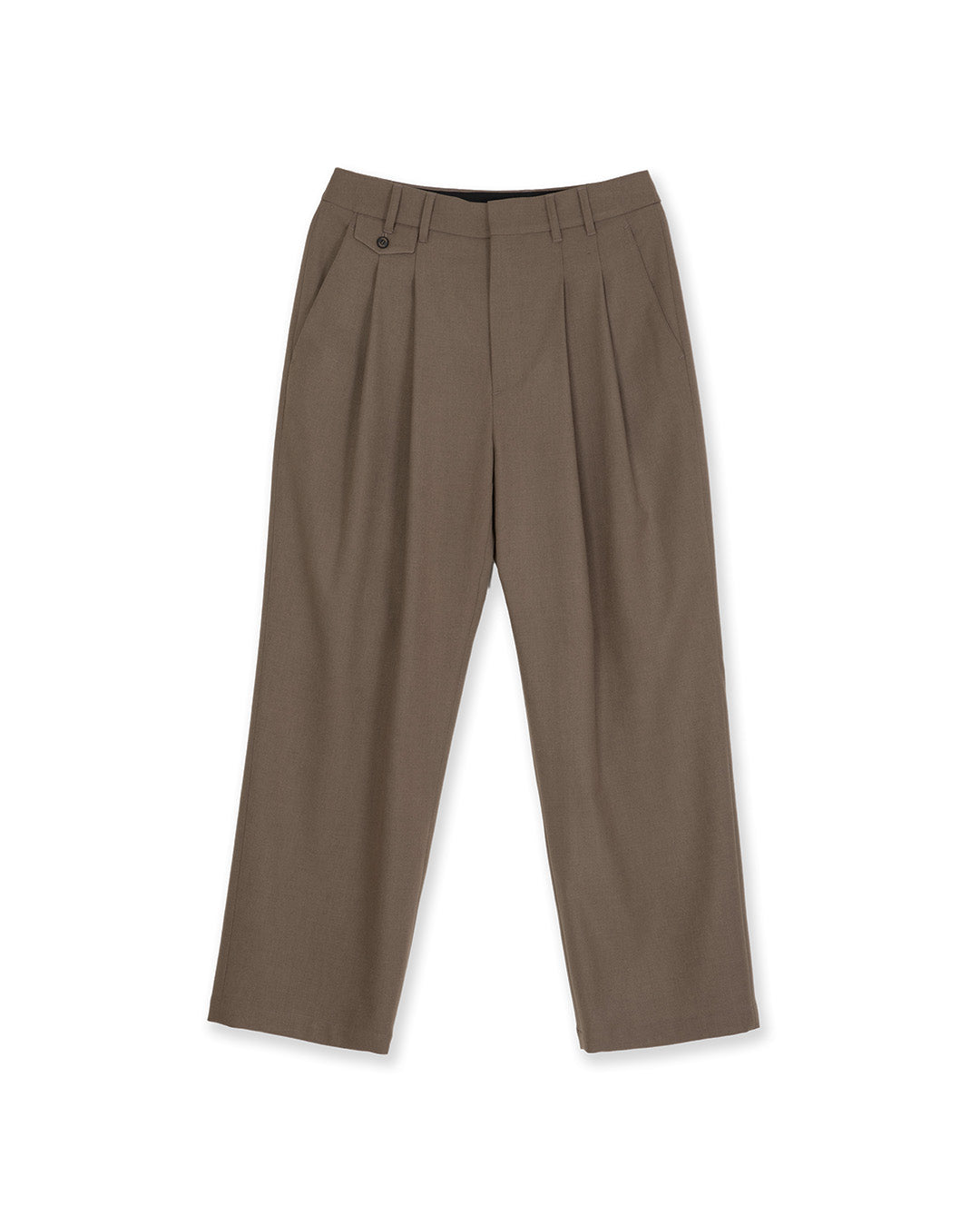 MINI POCKET BELTED TROUSER -KHAKI
